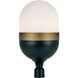 Capsule 3 Light 23.25 inch Matte Black and Textured Gold Post, Brian Patrick Flynn