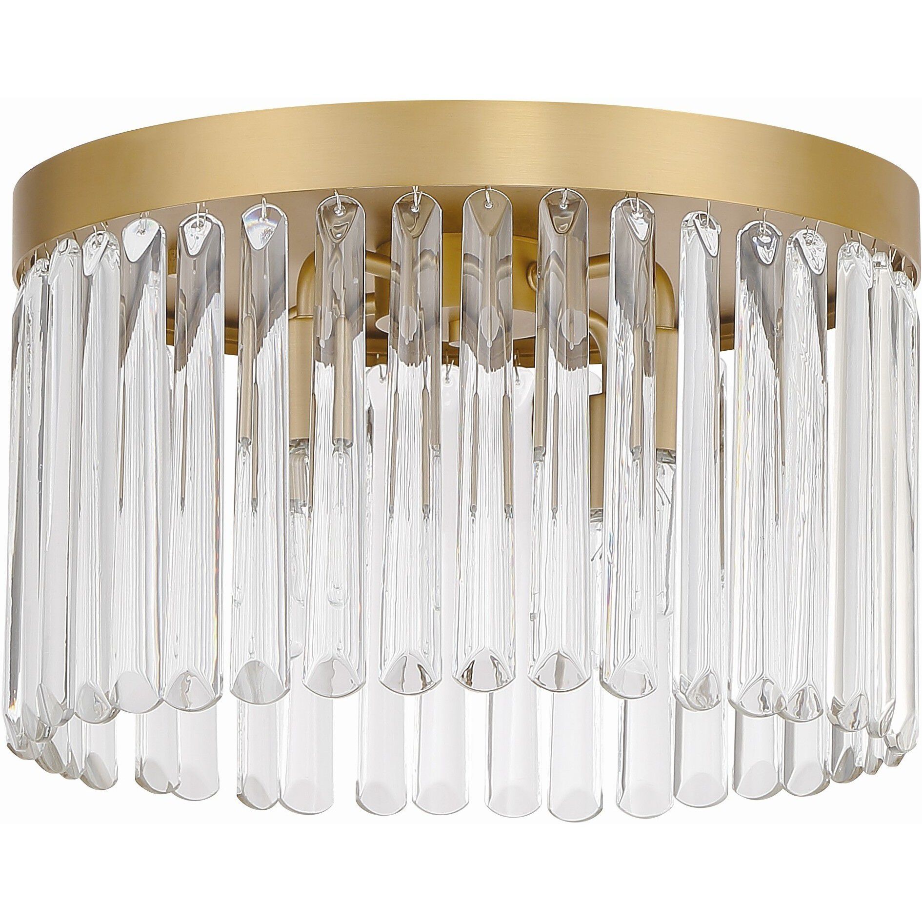 Emory 4 Light 15 inch Modern Gold Flush/Semi Flush Ceiling Light