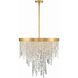 Winfield 6 Light 24 inch Antique Gold Chandelier Ceiling Light