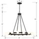 Dakota 15 Light 28 inch Black Chandelier Ceiling Light