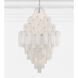 Addis 20 Light 31.5 inch Polished Chrome Chandelier Ceiling Light in Tronchi Glass White