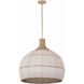 Zanzibar 6 Light 26 inch Soft Gold Pendant Ceiling Light