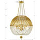 Duval 6 Light 21 inch Antique Gold Chandelier Ceiling Light