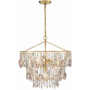Elsa 3 Light 20 inch Antique Gold Chandelier Ceiling Light