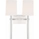 Bromley 2 Light 13.75 inch Polished Nickel Sconce Wall Light