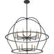 Abbott 15 Light 48 inch Black Chandelier Ceiling Light
