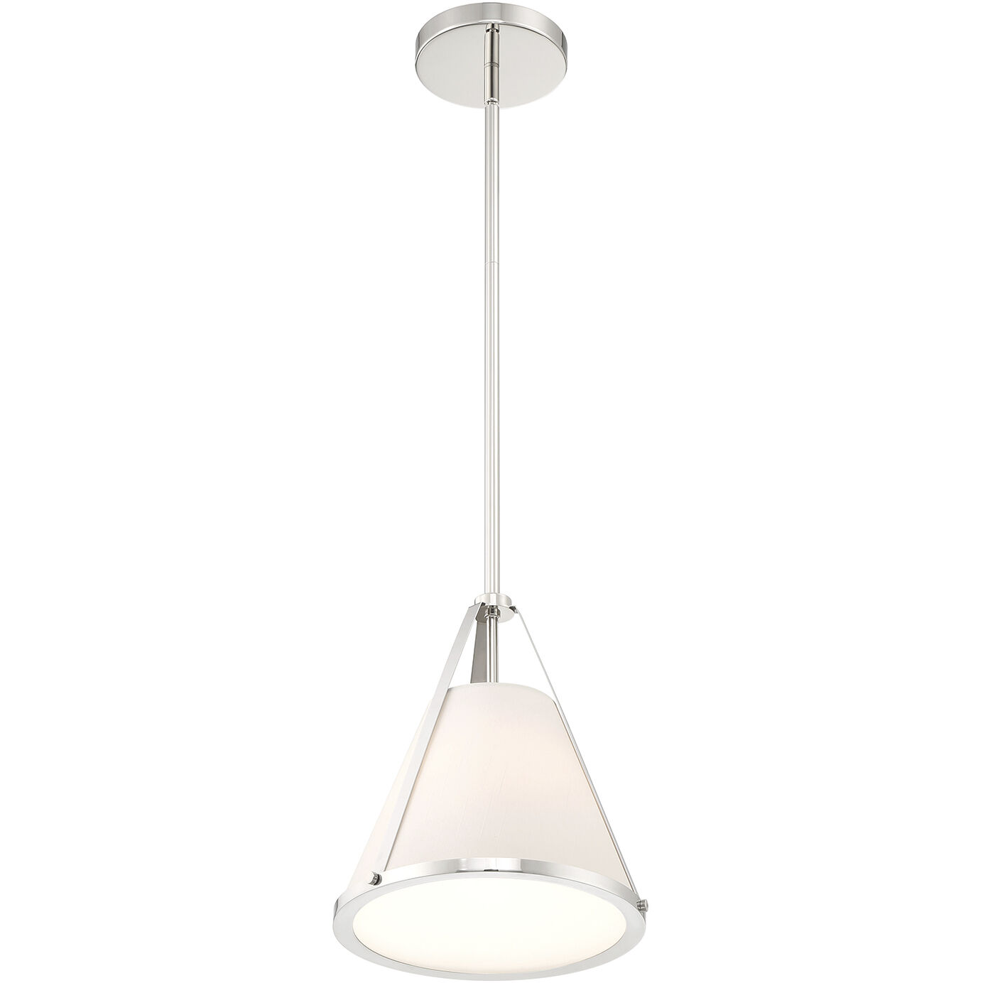 Fulton 1 Light 9.25 inch Polished Nickel Mini Pendant Ceiling Light