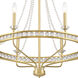 Seville 6 Light 28 inch Aged Brass Chandelier Ceiling Light