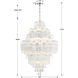 Addis 20 Light 31.5 inch Polished Chrome Chandelier Ceiling Light in Tronchi Glass Clear