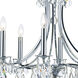 Cedar 8 Light 28 inch Polished Chrome Chandelier Ceiling Light in Clear Hand Cut