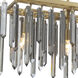 Gemma 6 Light 52 inch Modern Gold Linear Chandelier Ceiling Light
