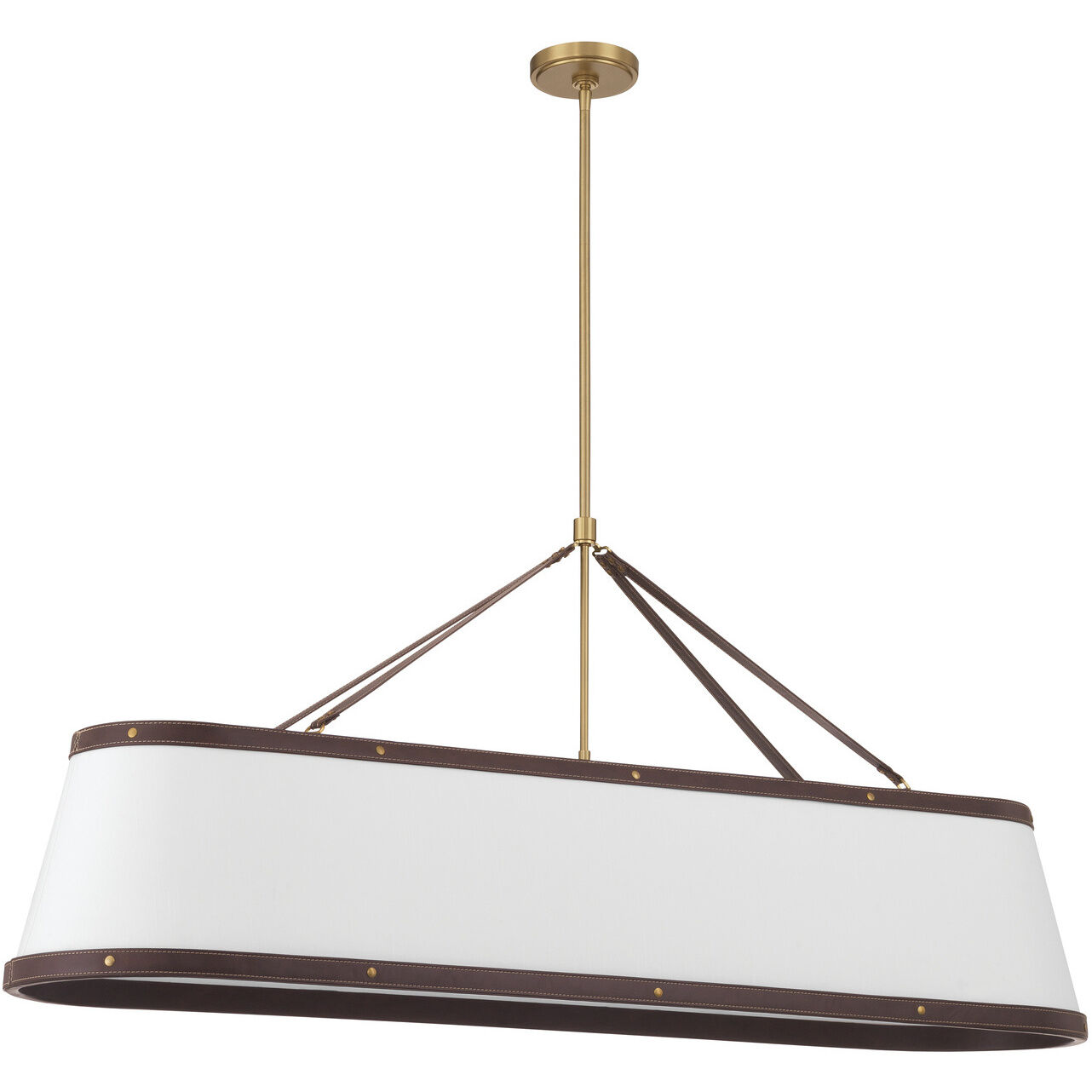 Callahan 6 Light 47.5 inch Luxe Gold Linear Chandelier Ceiling Light