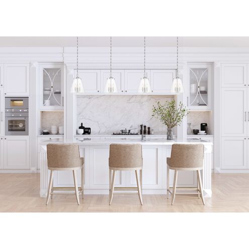 Voss 3 Light 11 inch Polished Nickel Mini Chandelier Ceiling Light