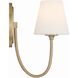 Juno Bath Sconce Wall Light in Vibrant Gold