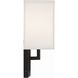 Brent Bath Sconce Wall Light in Black Forged