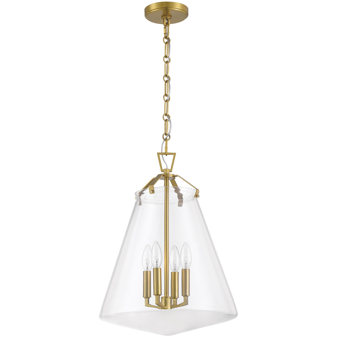 Voss 4 Light 15.25 inch Luxe Gold Pendant Ceiling Light