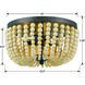 Rylee 3 Light 12.5 inch Forged Bronze Flush Ceiling Light