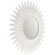 Broche 20 X 20 inch Matte White Wall Mirror