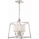 Sylvan 4 Light 16 inch Polished Nickel Mini Chandelier Ceiling Light