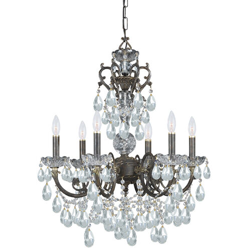 Legacy 6 Light 23 inch English Bronze Chandelier Ceiling Light in Swarovski Spectra (SAQ)