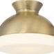Gidget 1 Light 10.25 inch Vibrant Gold Flush Mount Ceiling Light