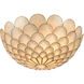 Darby 3 Light 16 inch Soft Gold Semi Flush Ceiling Light