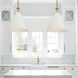 Xavier 3 Light 16 inch Vibrant Gold Pendant Ceiling Light