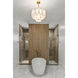 Addis 9 Light 22 inch Aged Brass Chandelier Ceiling Light in Tronchi Glass White