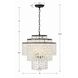 Gabrielle 4 Light 18 inch Matte Black Chandelier Ceiling Light