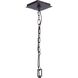 Capri 5 Light 24 inch Raw Steel Chandelier Ceiling Light