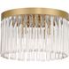 Emory 4 Light 15 inch Modern Gold Flush Ceiling Light