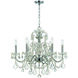 Imperial 6 Light 26 inch Polished Chrome Chandelier Ceiling Light in Clear Hand Cut