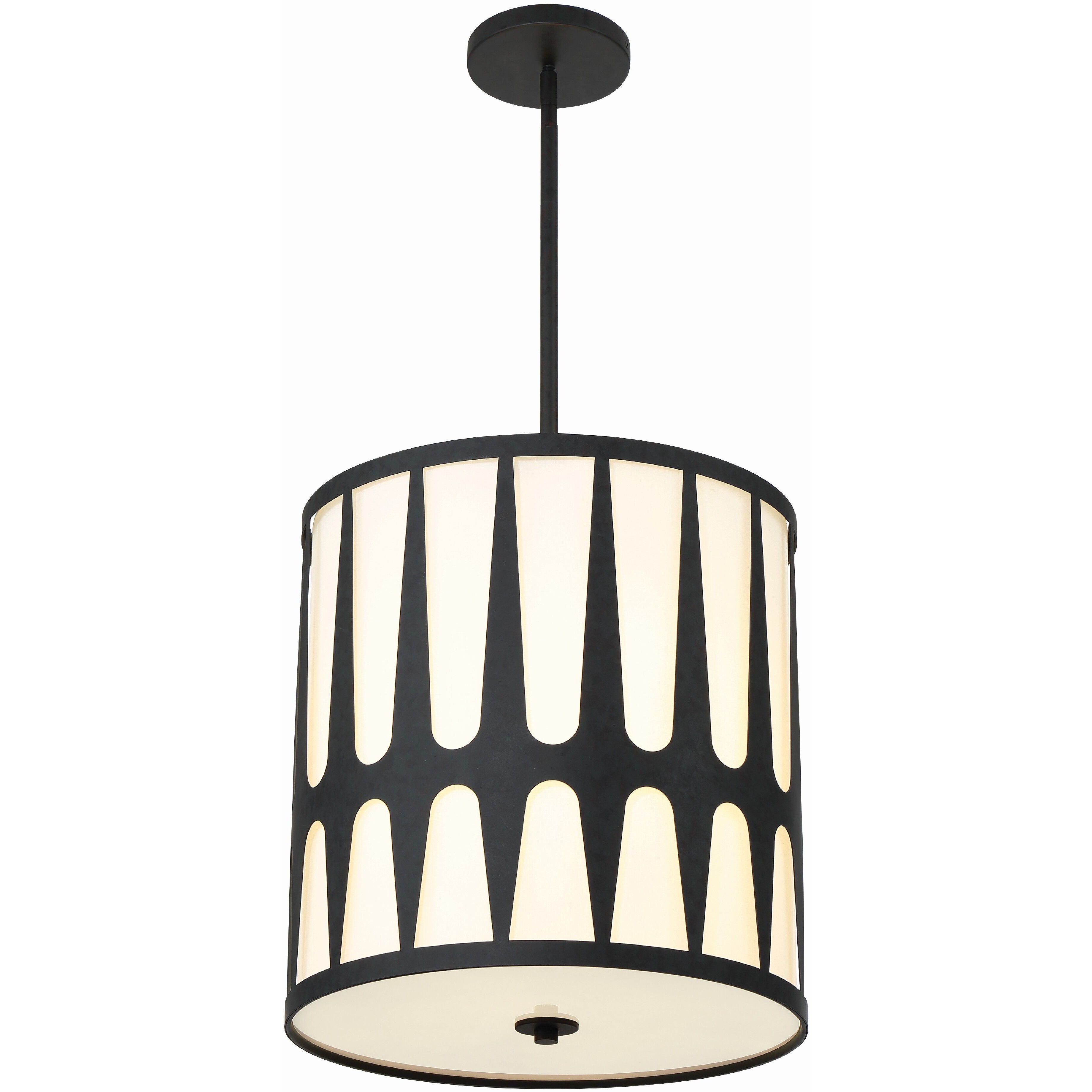 Royston Pendant Ceiling Light in Black