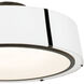 Fulton 6 Light 24 inch Black Semi Flush Ceiling Light