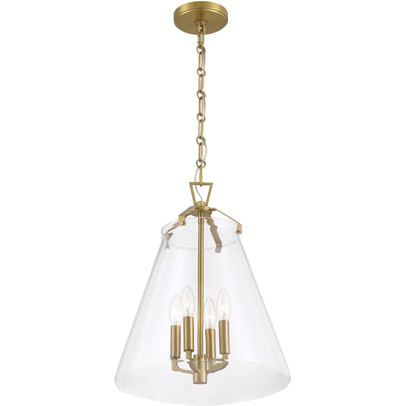 Voss 4 Light 15.25 inch Luxe Gold Pendant Ceiling Light
