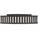 Kendal 4 Light 22.5 inch Black Forged Flush Ceiling Light