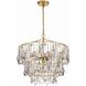 Elsa 3 Light 20 inch Antique Gold Chandelier Ceiling Light