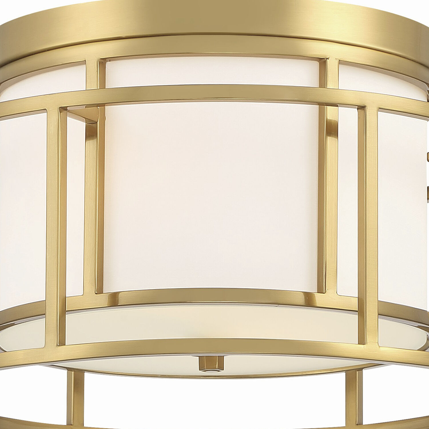 Hulton 2 Light 15 inch Luxe Gold Flush Ceiling Light