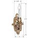 Westbury 1 Light 5 inch Polished Brass Sconce Wall Light