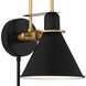 Medford 10 inch 60.00 watt Matte Black Task Sconce Wall Light