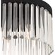 Emory 4 Light 15 inch Black Forged Flush Ceiling Light