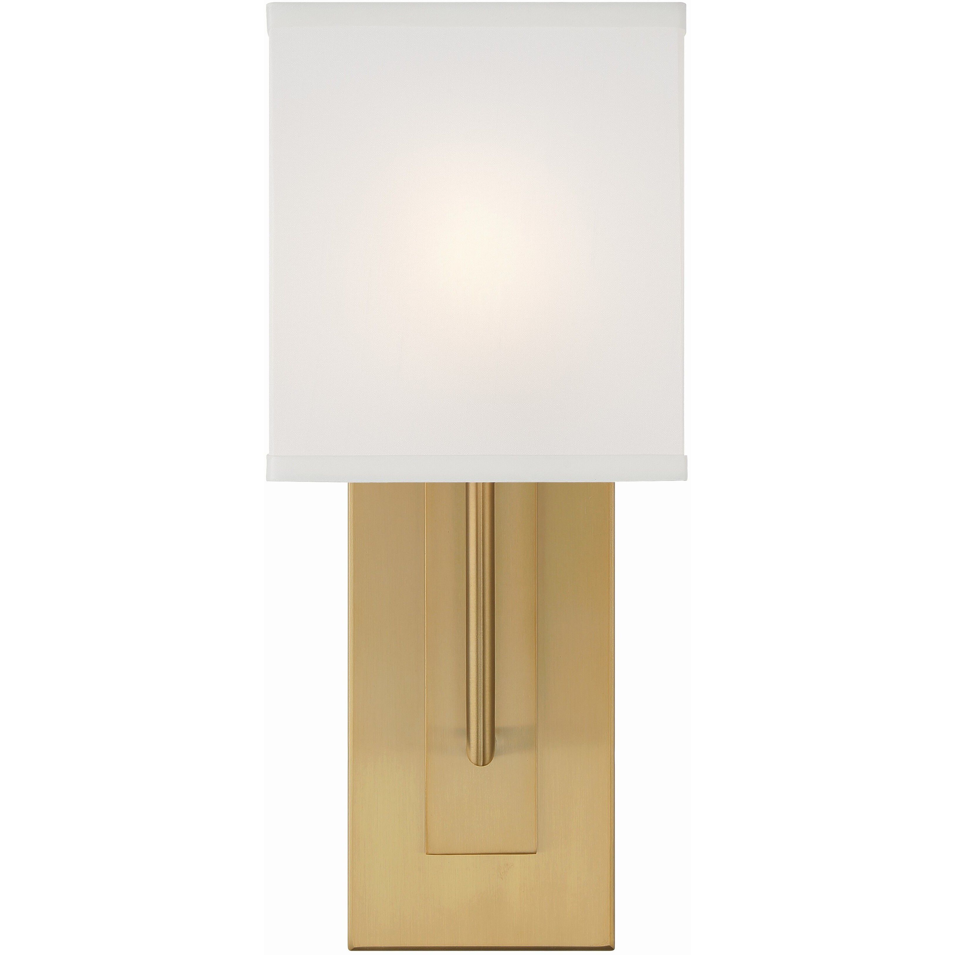 Brent Bath Sconce Wall Light in Vibrant Gold