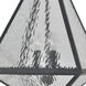 Glacier 3 Light 21 inch Black Charcoal Outdoor Post in Water