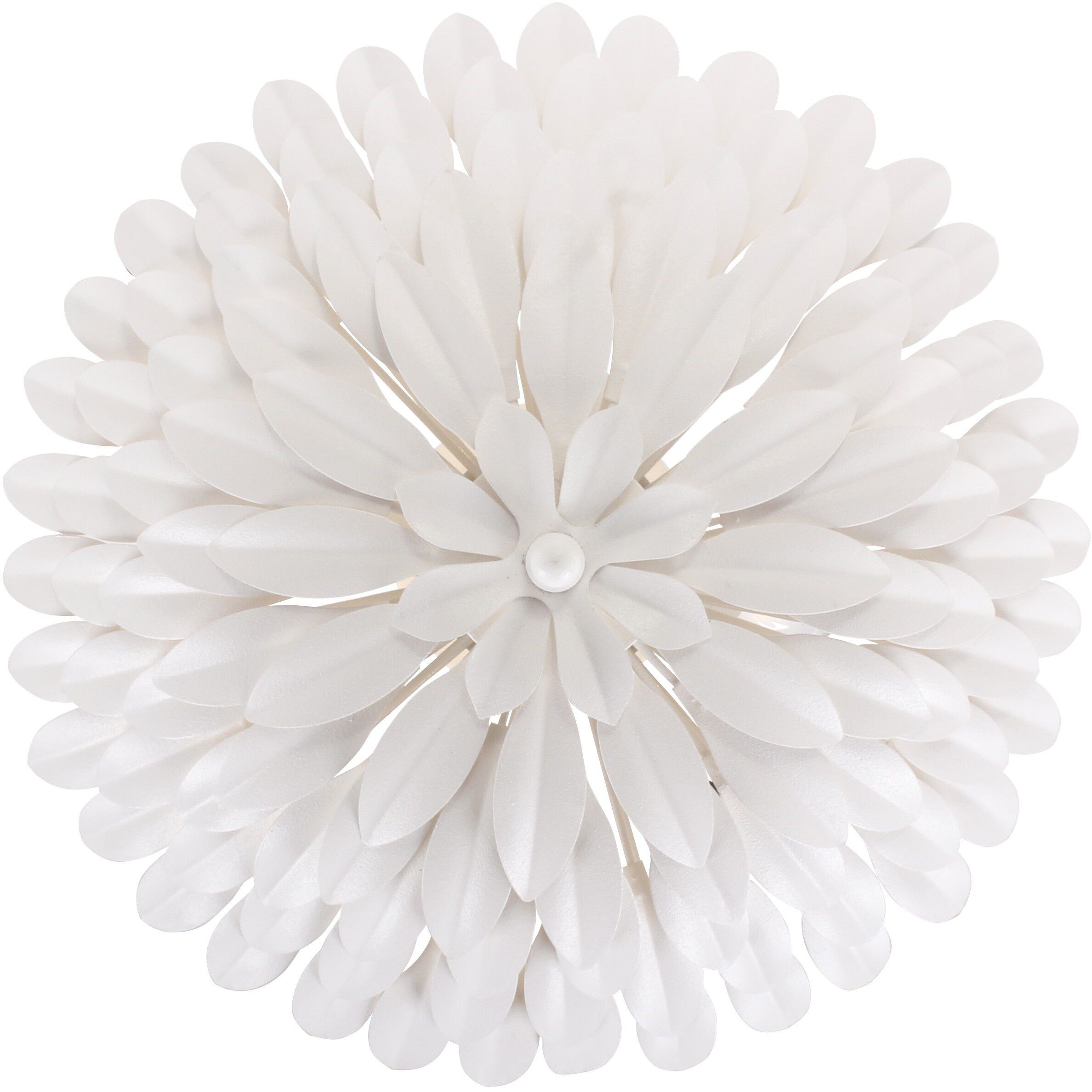 Broche 4 Light 16 inch Matte White Semi Flush Ceiling Light