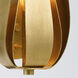 Broche Bath Sconce Wall Light in Antique Gold