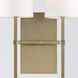 Veronica Bath Wall Light in Aged Brass