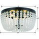 Rylee 3 Light 12.5 inch Matte Black Flush Ceiling Light