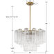 Addis 9 Light 22 inch Aged Brass Chandelier Ceiling Light