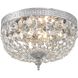 Westbury 2 Light 8 inch Polished Chrome Flush Ceiling Light in Clear Hand Cut