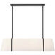 Fulton 4 Light 41.75 inch Black Linear Chandelier Ceiling Light